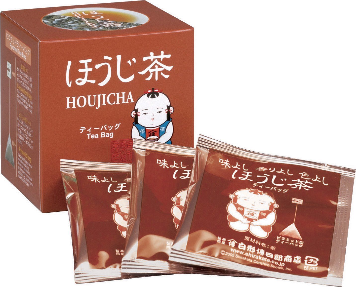 Houjicha pyramid shirakata